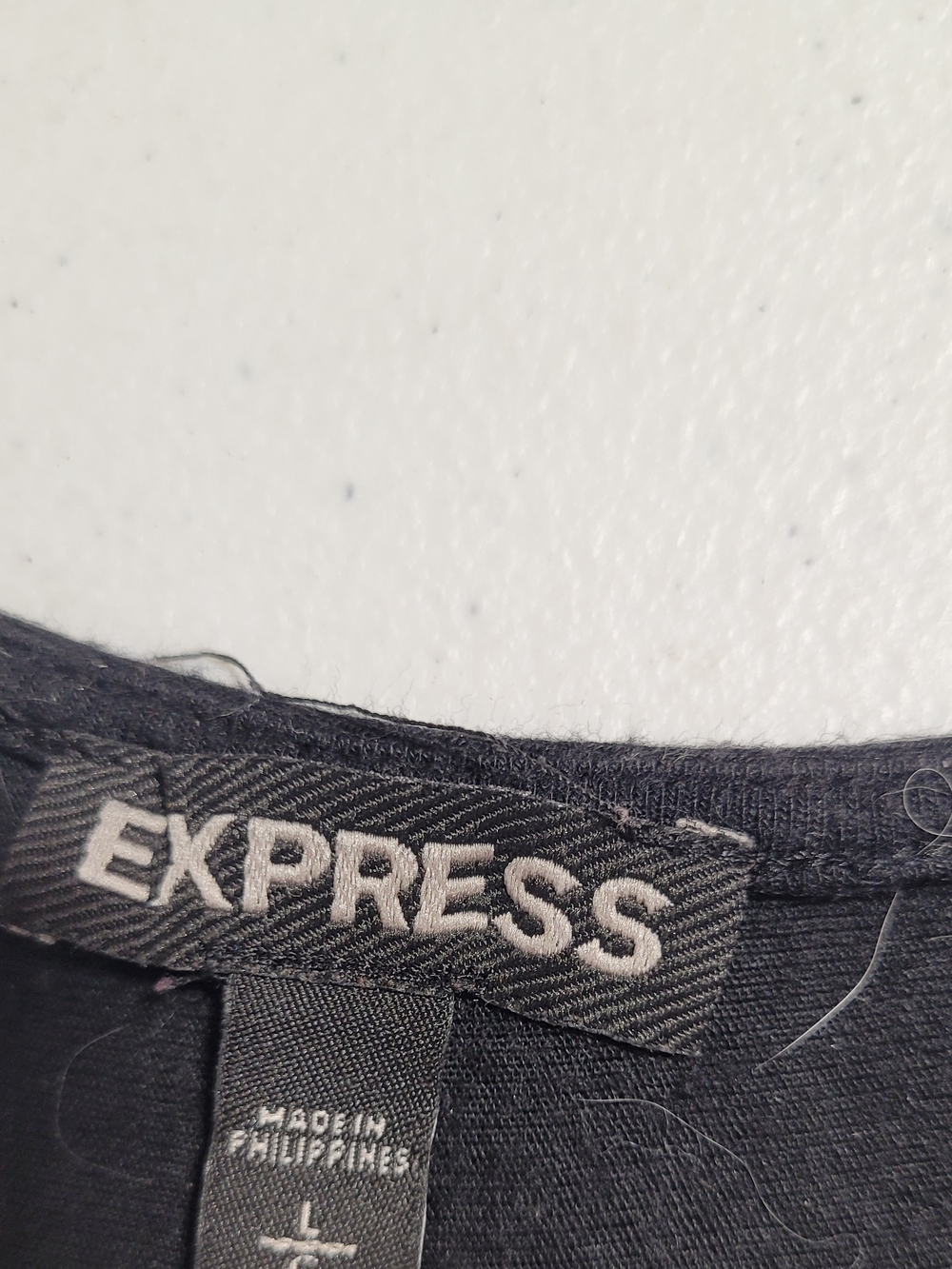 Express Black Sleeveless Zip-Front Camisole - Picture 2 of 3